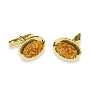 EverWith Gents Oval Memorial Ashes Cufflinks