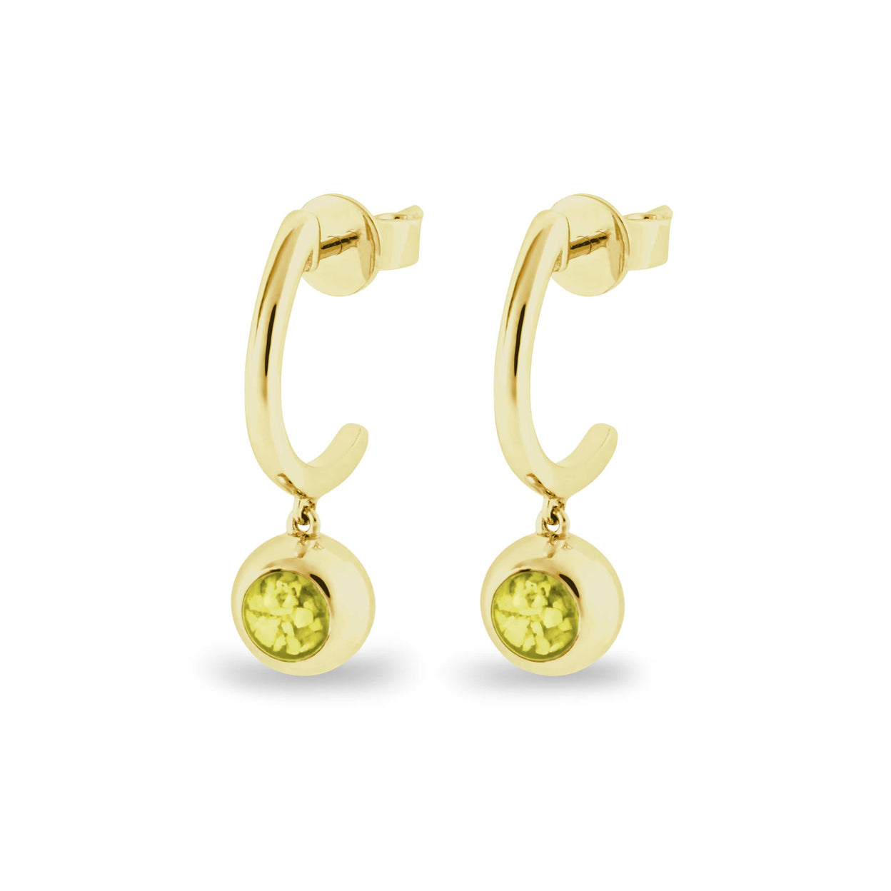 Load image into Gallery viewer, EverWith Ladies Rondure Crescent Memorial Ashes Earrings