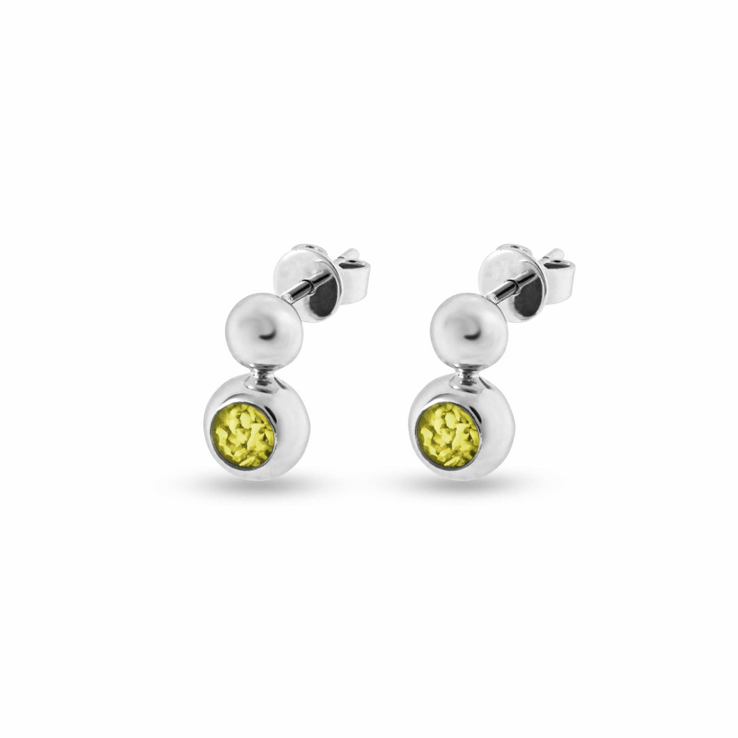 EverWith Ladies Rondure Drop Memorial Ashes Earrings