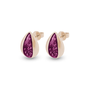 EverWith Ladies Rondure Teardrop Memorial Ashes Earrings