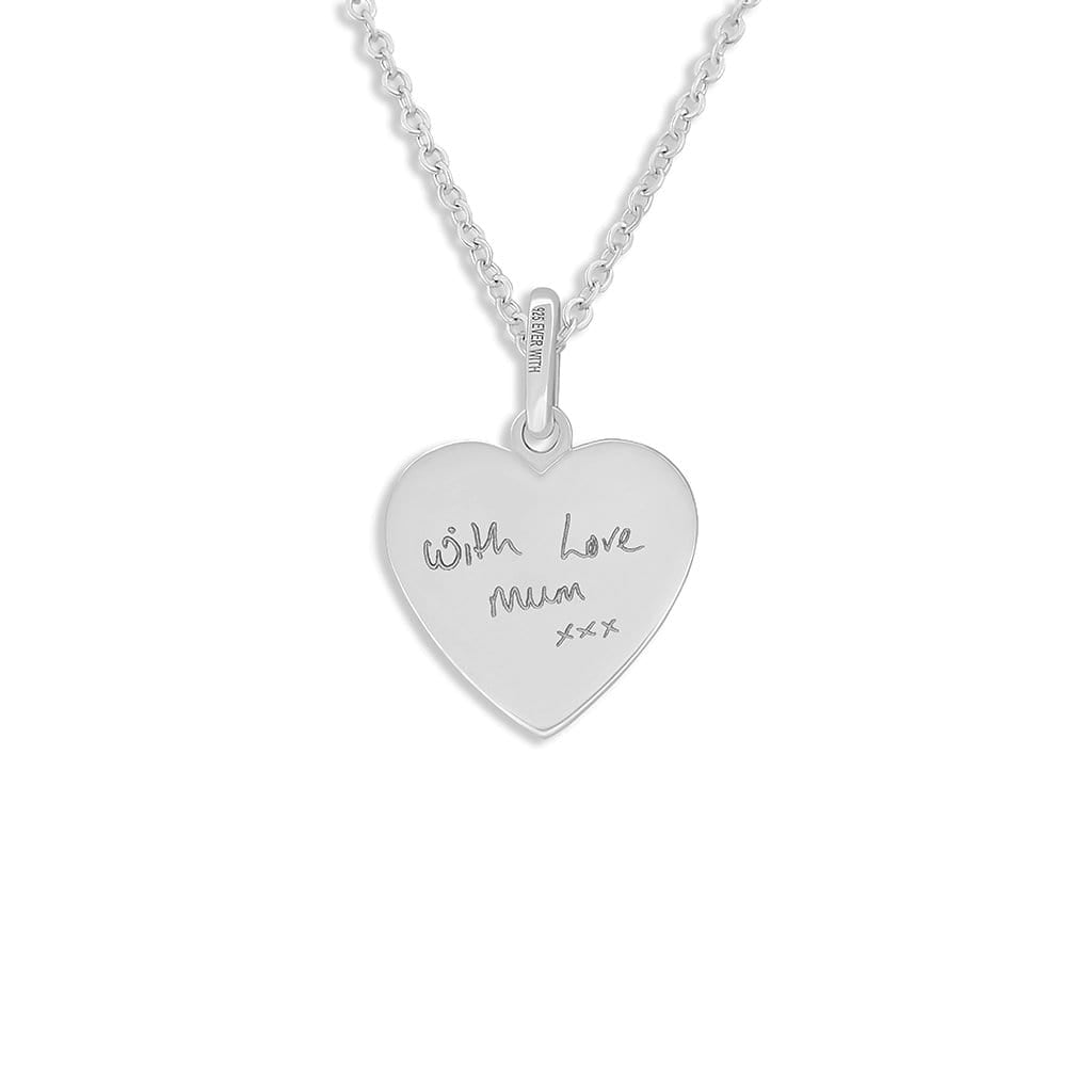 Load image into Gallery viewer, EverWith Engraved Half Heart Handwriting Memorial Pendant