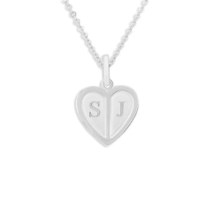 EverWith Engraved Half Heart Standard Engraving Memorial Pendant