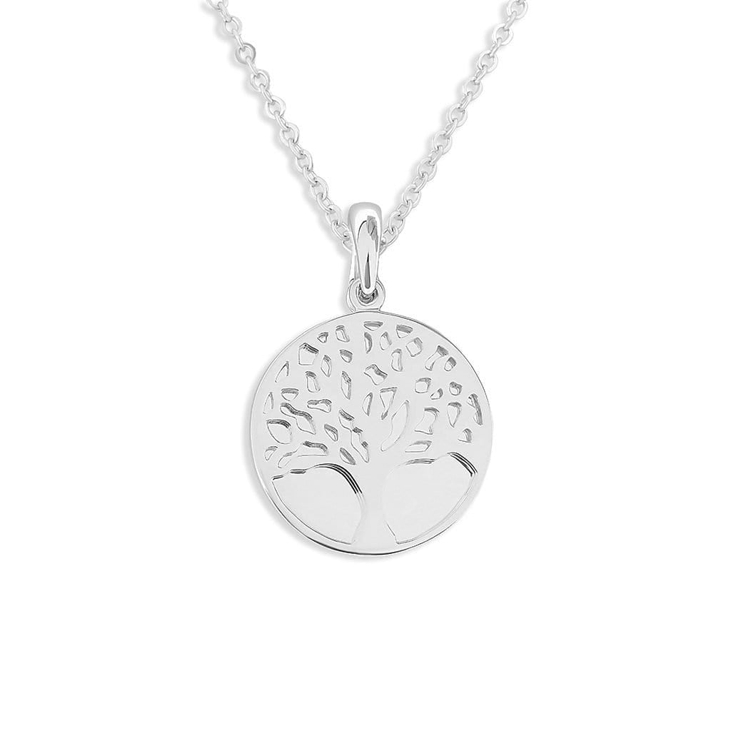 Load image into Gallery viewer, EverWith Engraved Tree of Life Discreet Messaging Handprint or Footprint Memorial Pendant