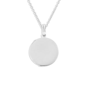 EverWith Engraved Moons Fingerprint Memorial Pendants with Fine Crystal