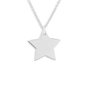 EverWith Engraved Star Handwriting Memorial Pendant