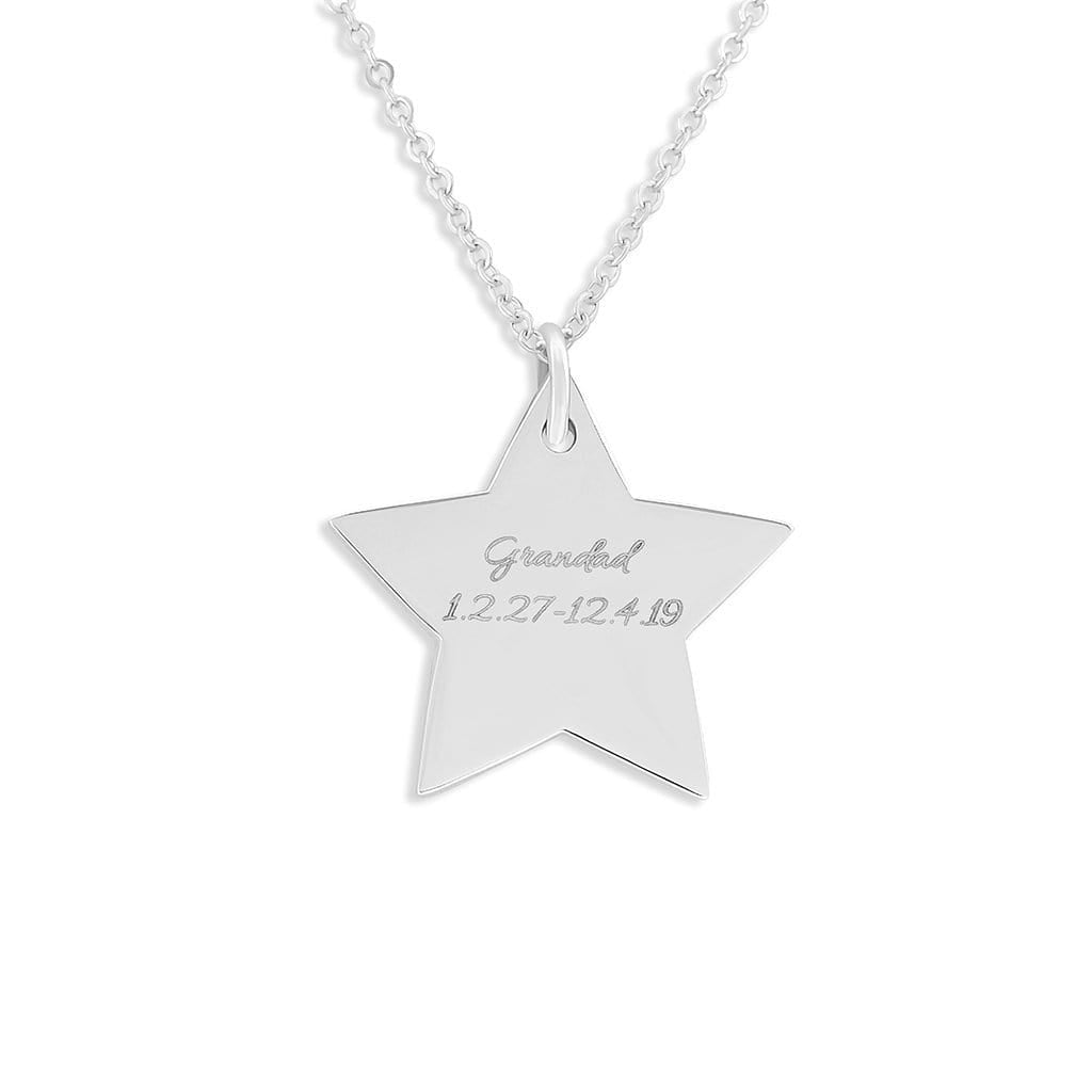 Load image into Gallery viewer, EverWith Engraved Star Standard Engraving Pendant