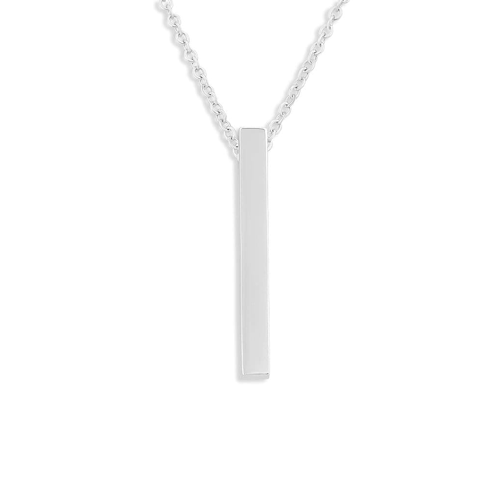 Load image into Gallery viewer, EverWith Engraved Long Bar Memorial Handwriting Pendant