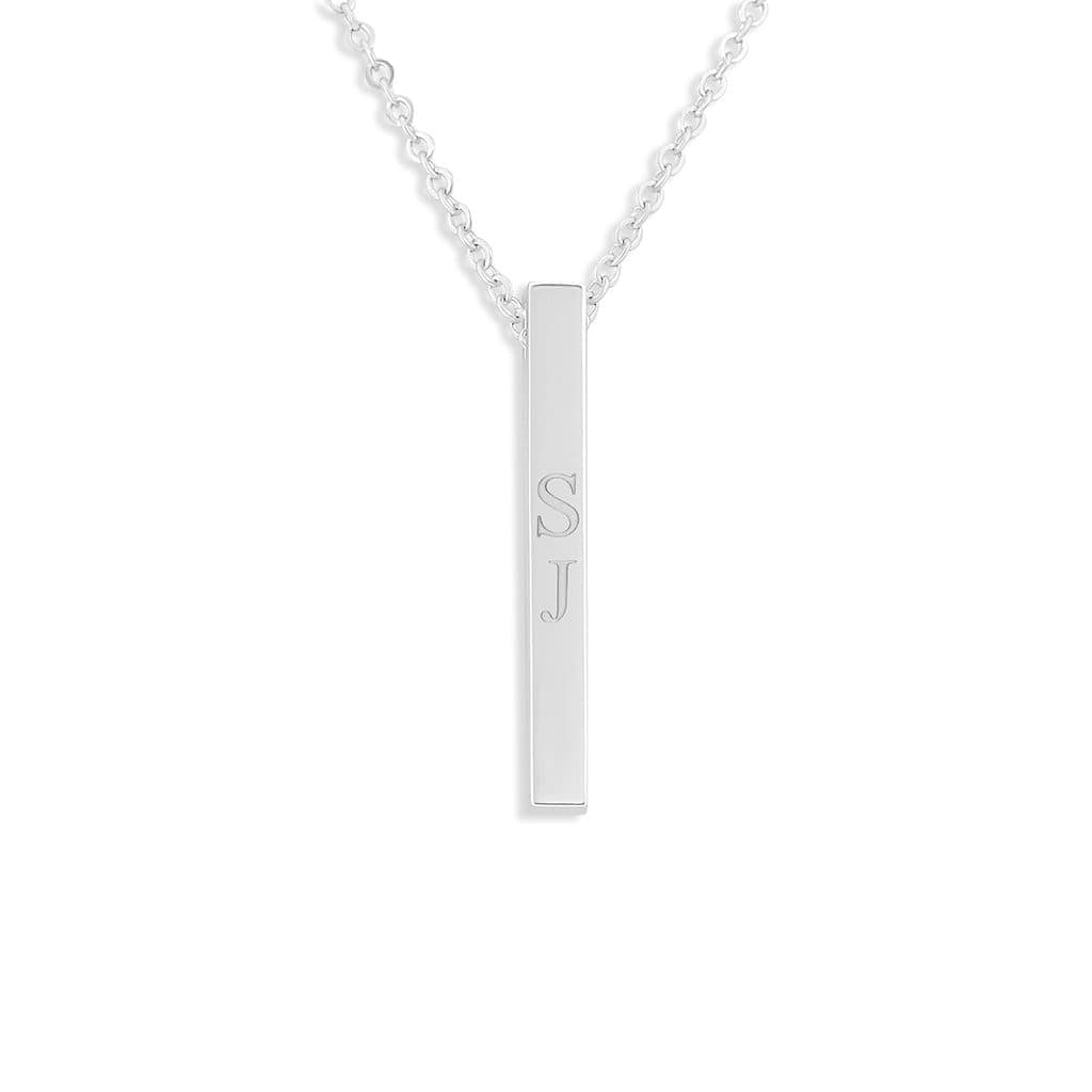 Load image into Gallery viewer, EverWith Engraved Long Bar Memorial Standard Engraving Pendant