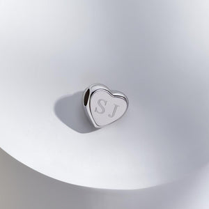 EverWith Engraved Heart Standard Engraving Memorial Charm Bead