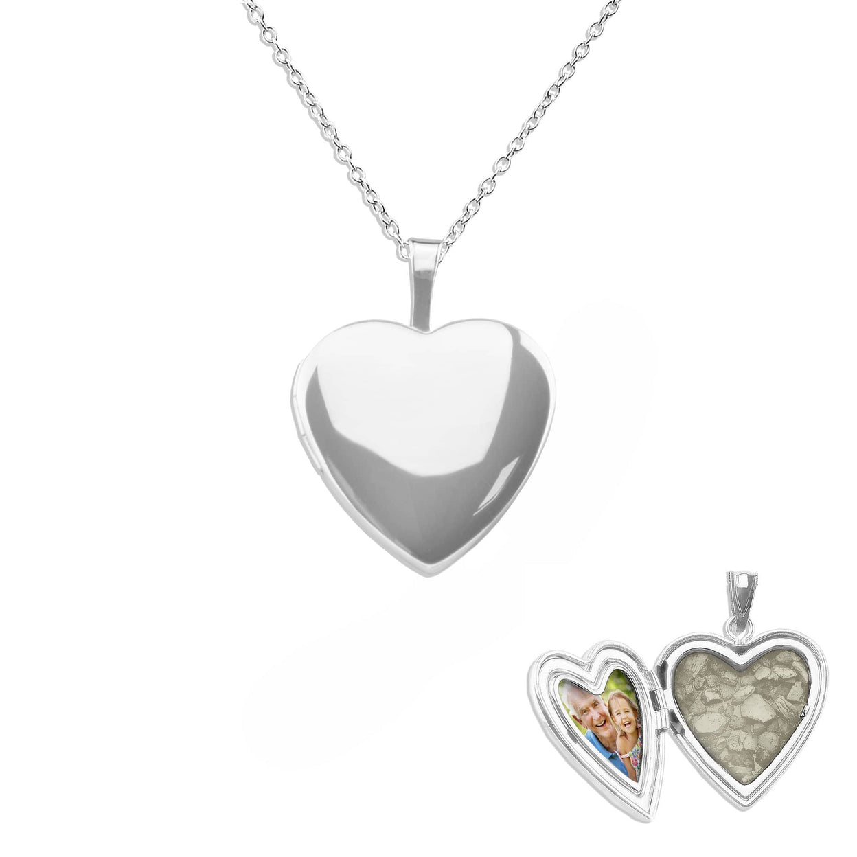 Load image into Gallery viewer, EverWith Small Heart Shaped Sterling Silver Memorial Ashes Locket