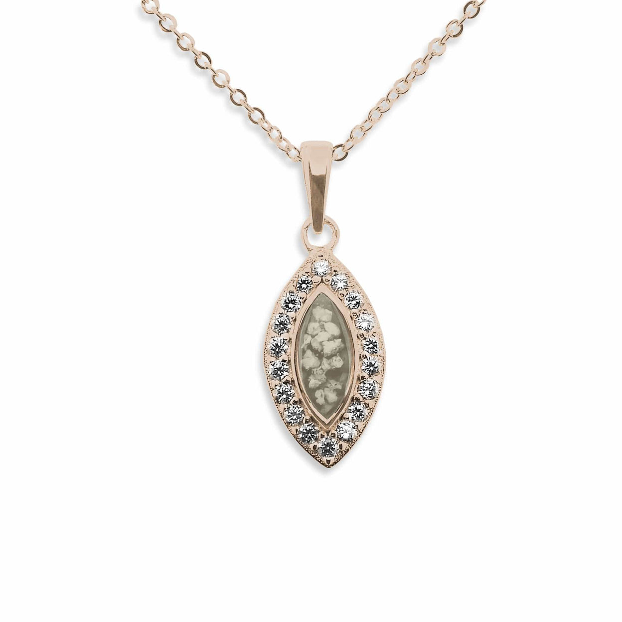 Load image into Gallery viewer, EverWith Ladies Marquise Memorial Ashes Pendant with Fine Crystals