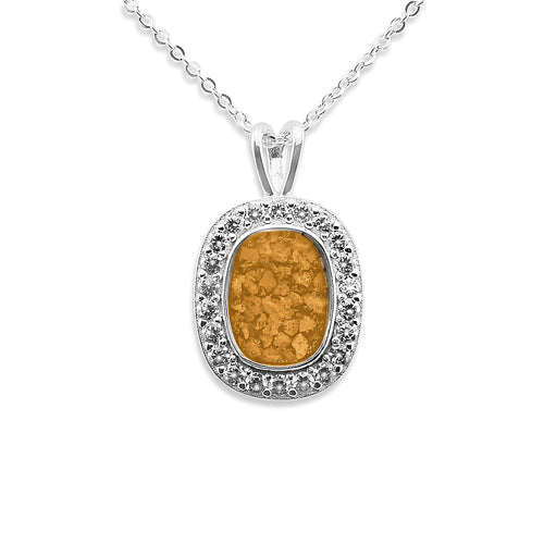 EverWith Ladies Treasure Memorial Ashes Pendant with Fine Crystals