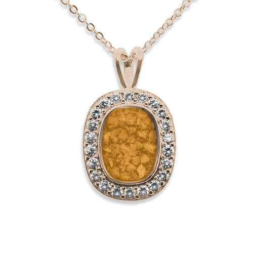 EverWith Ladies Treasure Memorial Ashes Pendant with Fine Crystals