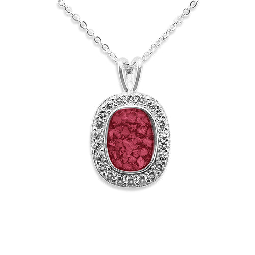 EverWith Ladies Treasure Memorial Ashes Pendant with Fine Crystals