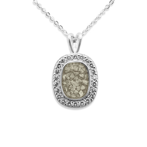 EverWith Ladies Treasure Memorial Ashes Pendant with Fine Crystals