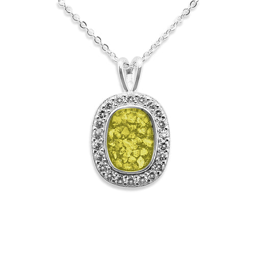 EverWith Ladies Treasure Memorial Ashes Pendant with Fine Crystals