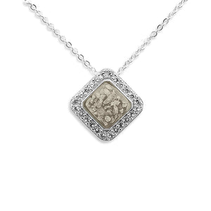 EverWith Ladies Bless Memorial Ashes Pendant with Fine Crystals