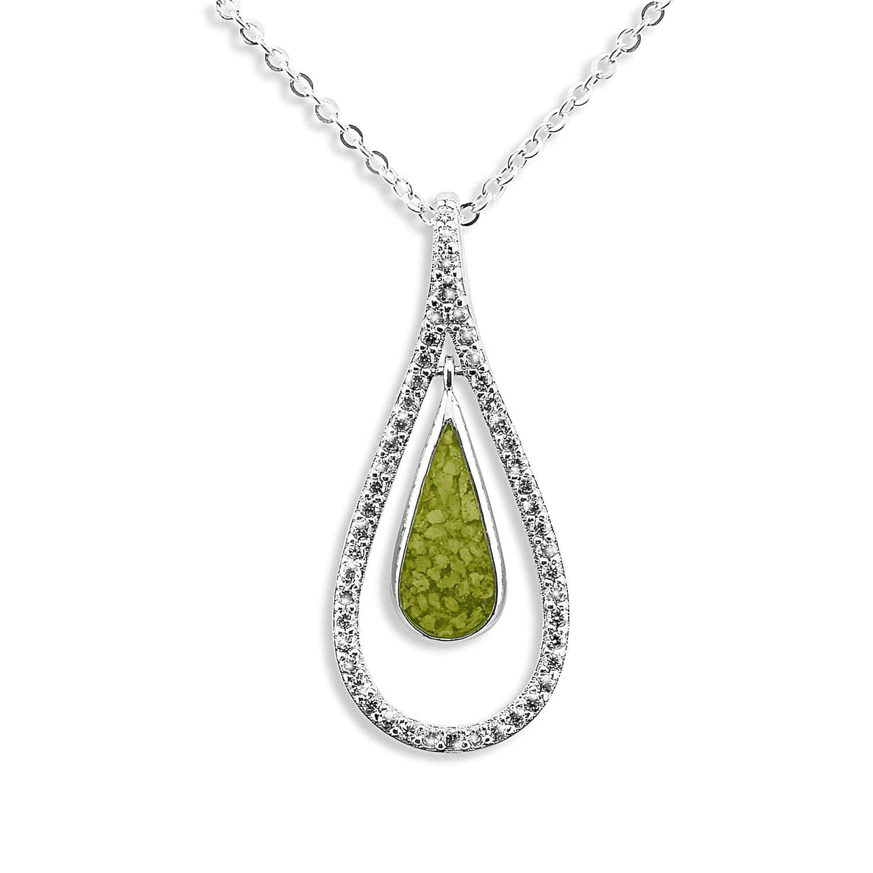 Load image into Gallery viewer, EverWith Ladies Teardrop Memorial Ashes Pendant