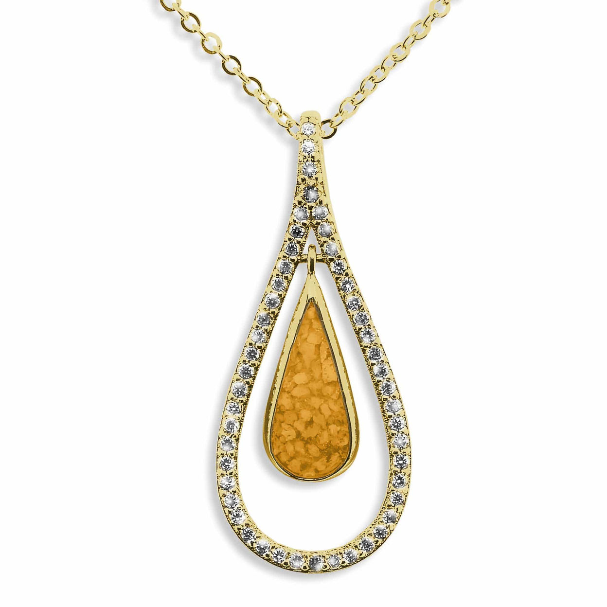 Load image into Gallery viewer, EverWith Ladies Teardrop Memorial Ashes Pendant