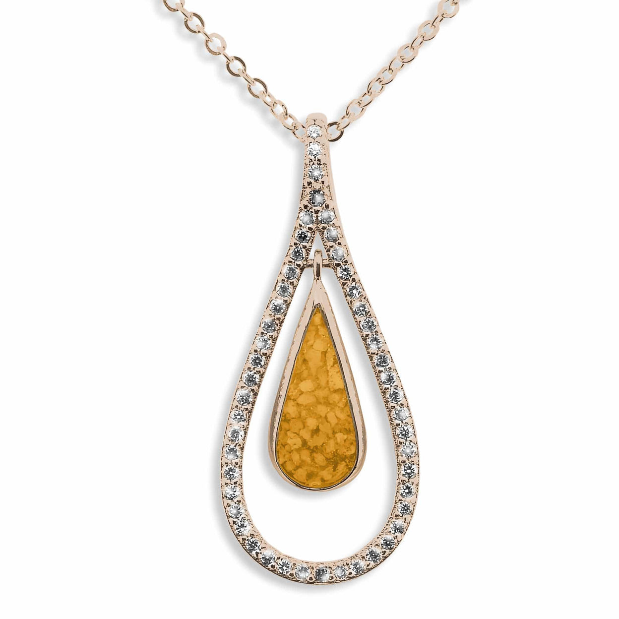 Load image into Gallery viewer, EverWith Ladies Teardrop Memorial Ashes Pendant