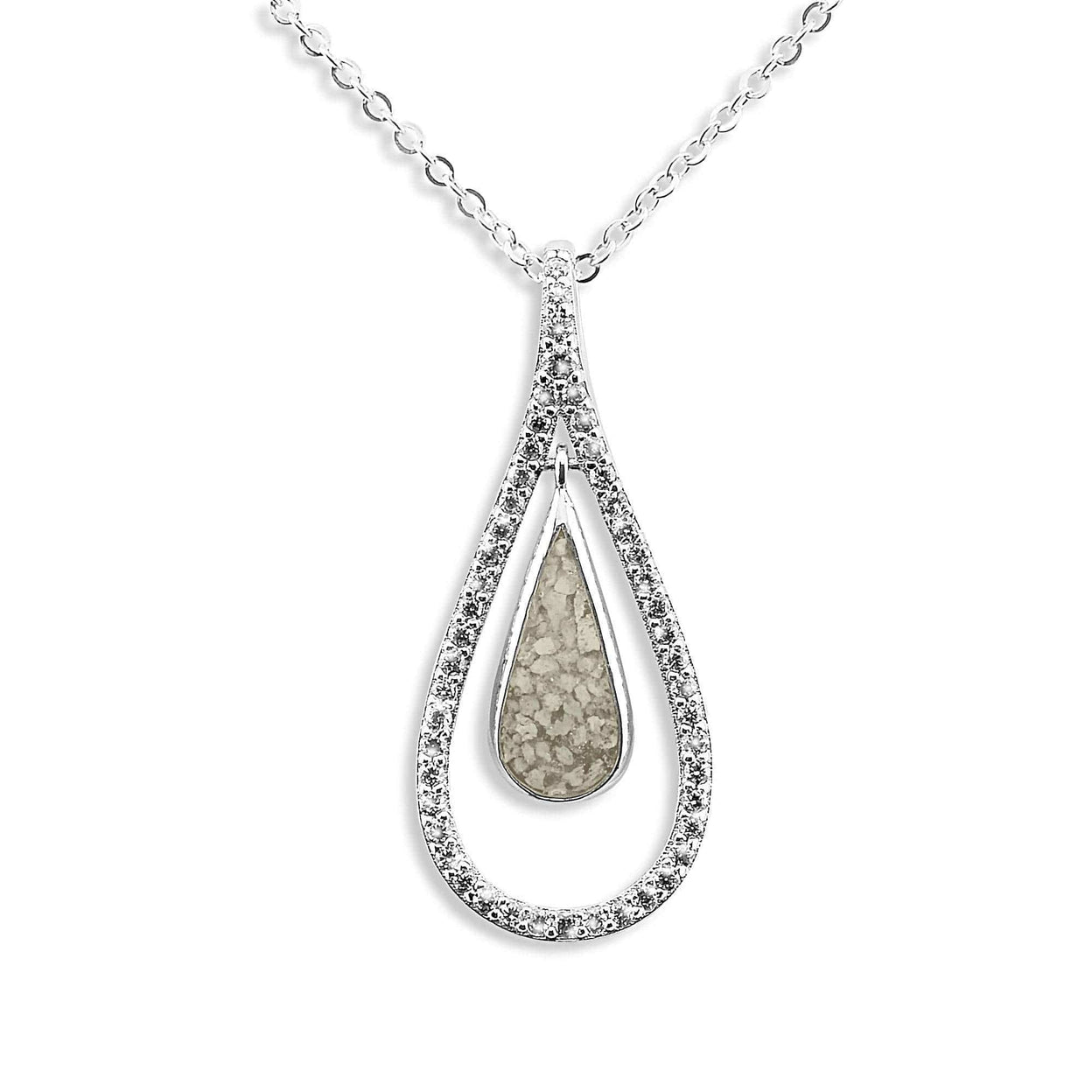 Load image into Gallery viewer, EverWith Ladies Teardrop Memorial Ashes Pendant