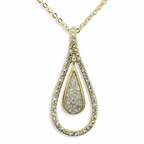 EverWith Ladies Teardrop Memorial Ashes Pendant