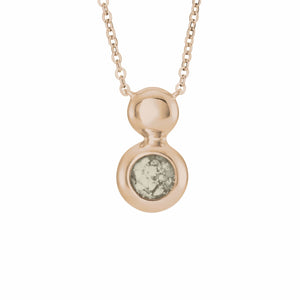 EverWith Ladies Rondure Drop Memorial Ashes Necklace