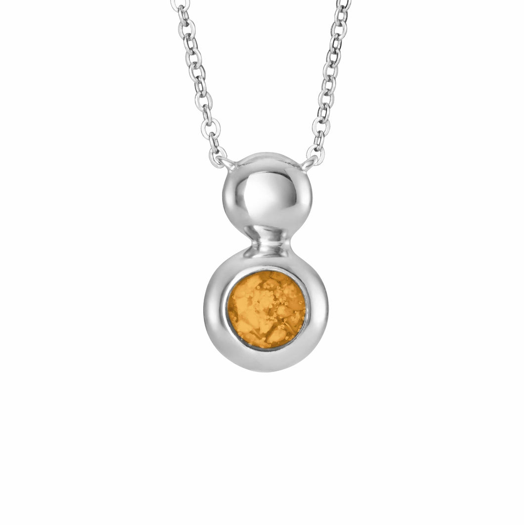 EverWith Ladies Rondure Drop Memorial Ashes Necklace