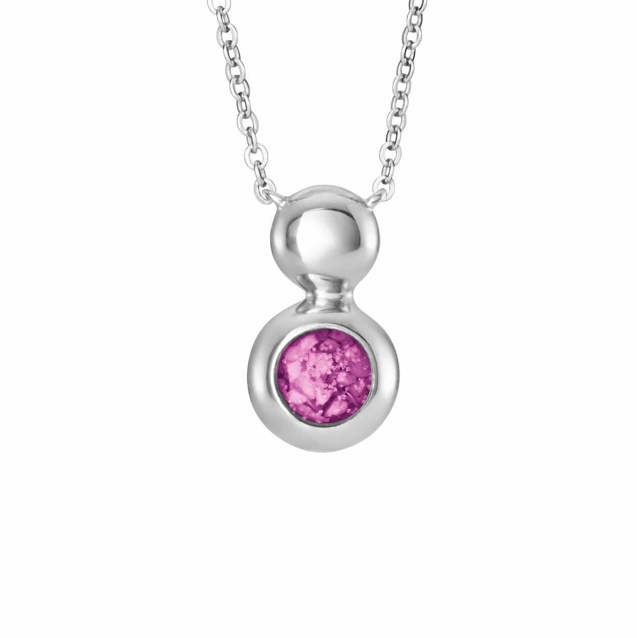 Load image into Gallery viewer, EverWith Ladies Rondure Drop Memorial Ashes Necklace