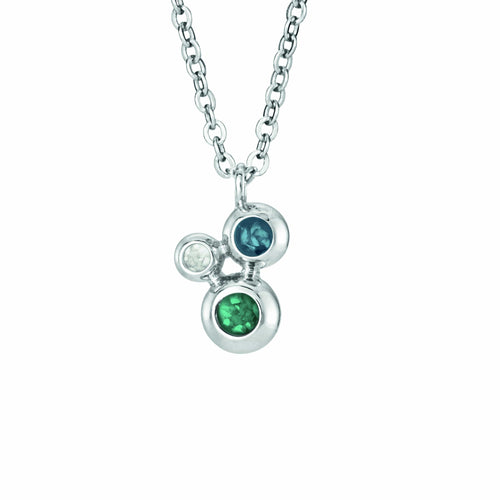 EverWith Ladies Rondure Triple Array Memorial Ashes Pendant