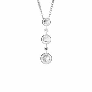 EverWith Ladies Rondure Triple Drop Memorial Ashes Necklace