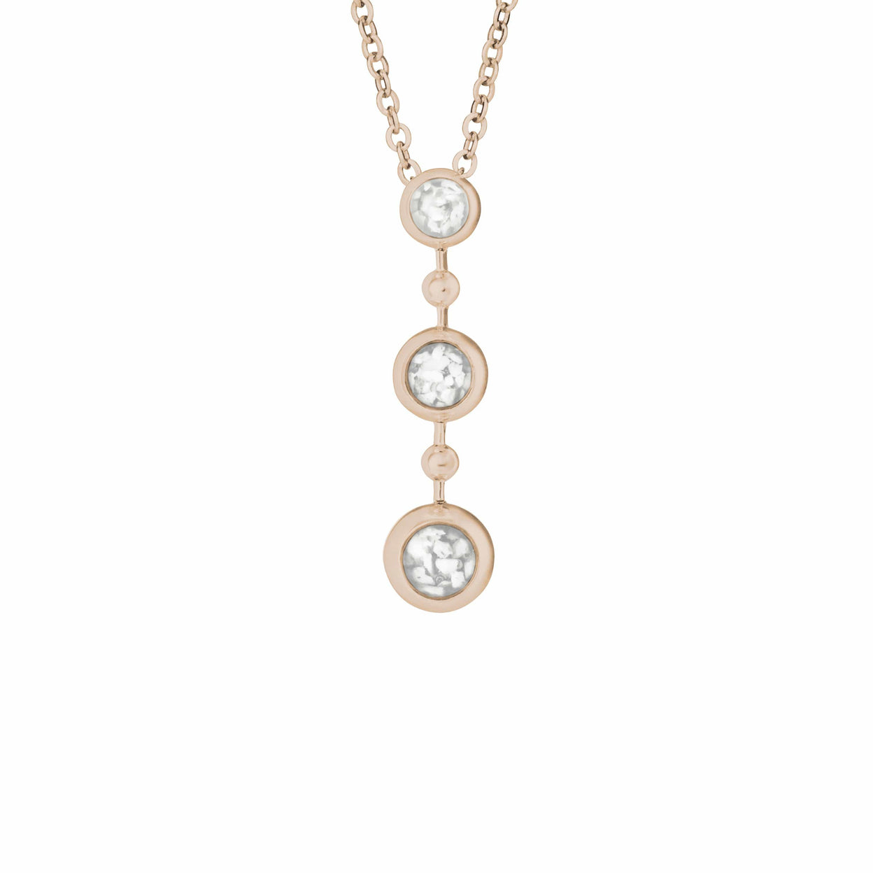 Load image into Gallery viewer, EverWith Ladies Rondure Triple Drop Memorial Ashes Necklace