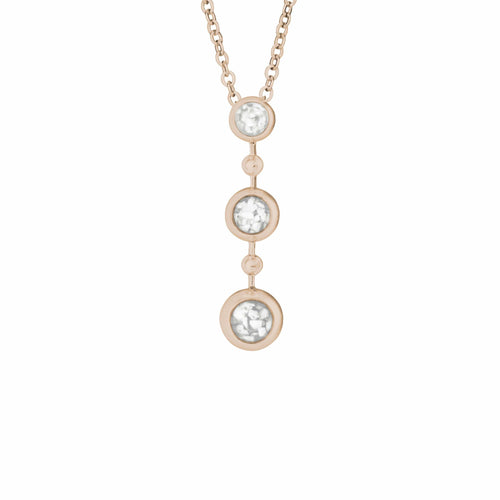 EverWith Ladies Rondure Triple Drop Memorial Ashes Necklace