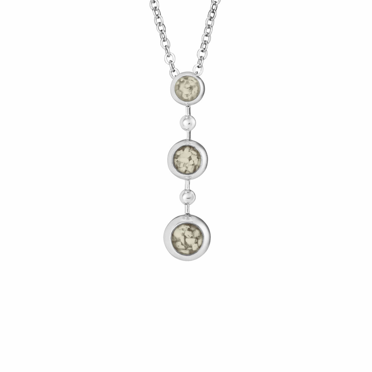 Load image into Gallery viewer, EverWith Ladies Rondure Triple Drop Memorial Ashes Necklace