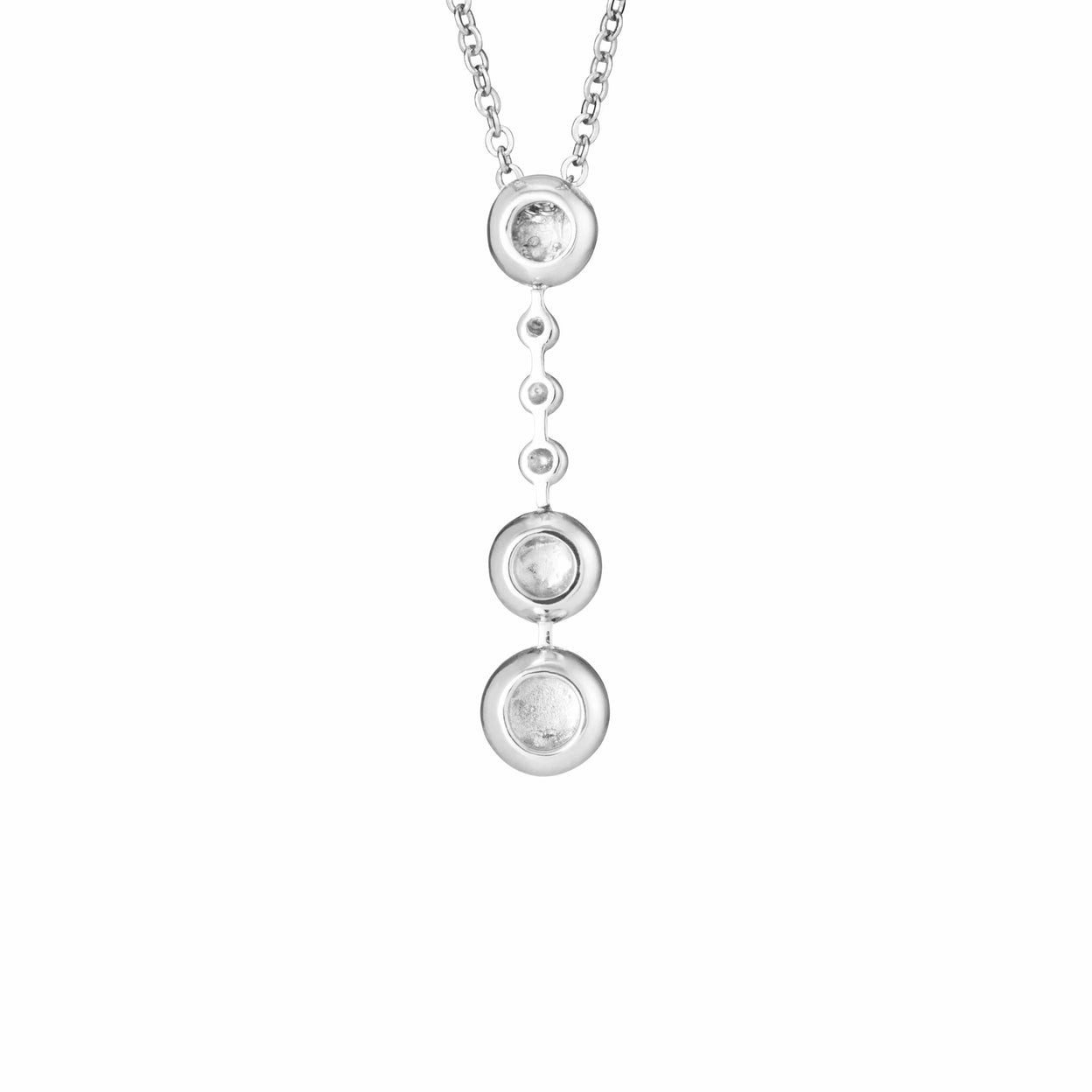 Load image into Gallery viewer, EverWith Ladies Rondure Triple Ball Drop Memorial Ashes Necklace