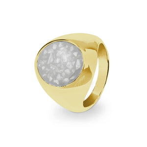 EverWith Gents Signet Memorial Ashes Ring