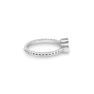 EverWith Ladies Heart Bubble Band Memorial Ashes Ring