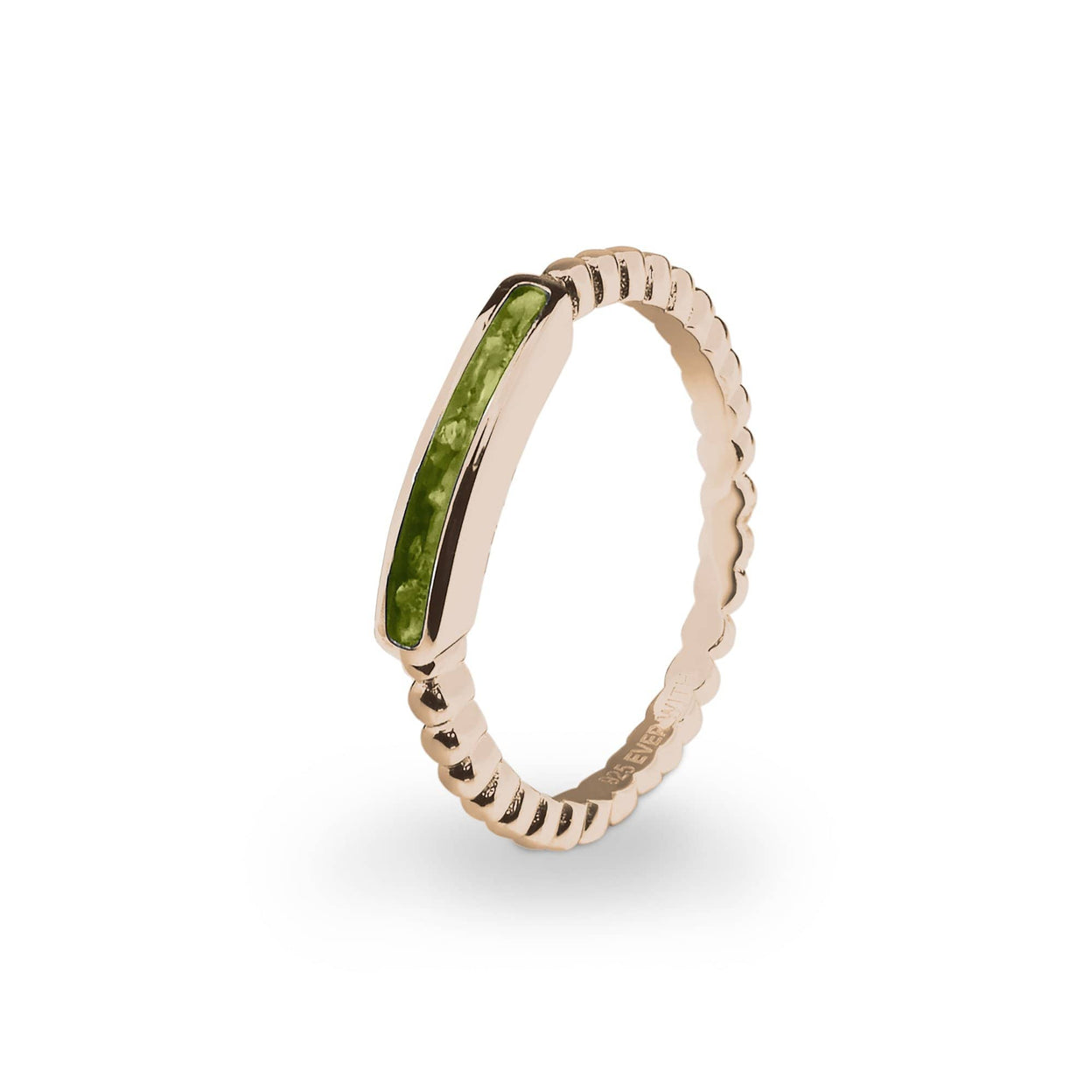 Load image into Gallery viewer, EverWith Ladies Channel Bubble Band Memorial Ashes Ring