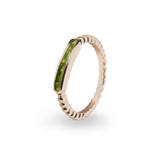 EverWith Ladies Channel Bubble Band Memorial Ashes Ring