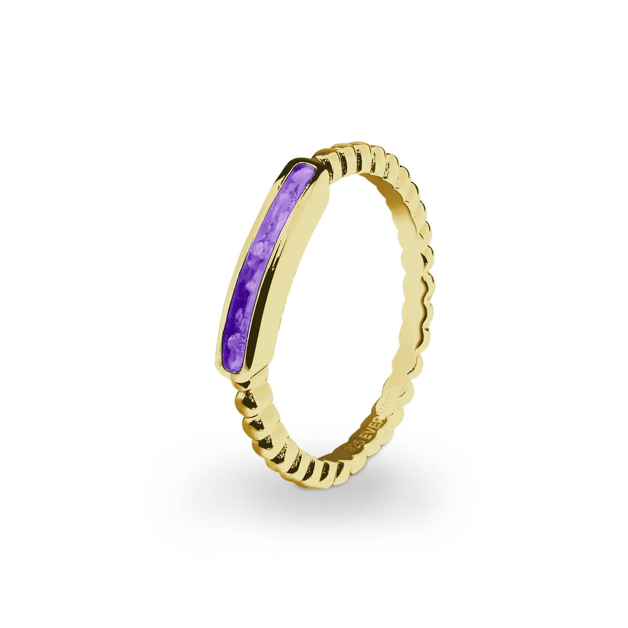 Load image into Gallery viewer, EverWith Ladies Channel Bubble Band Memorial Ashes Ring