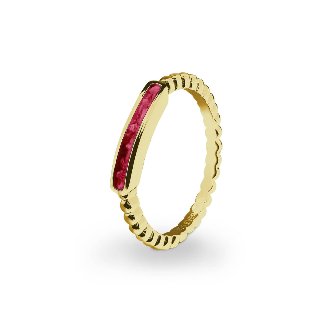 EverWith Ladies Channel Bubble Band Memorial Ashes Ring