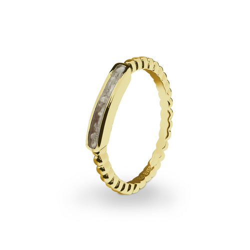 EverWith Ladies Channel Bubble Band Memorial Ashes Ring