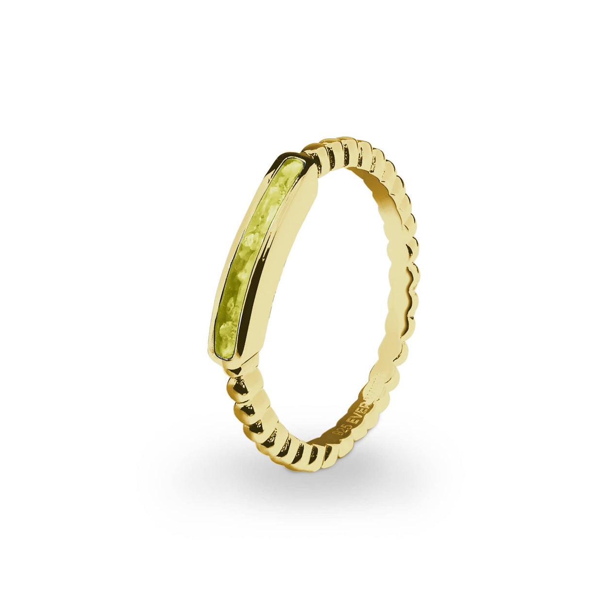 Load image into Gallery viewer, EverWith Ladies Channel Bubble Band Memorial Ashes Ring