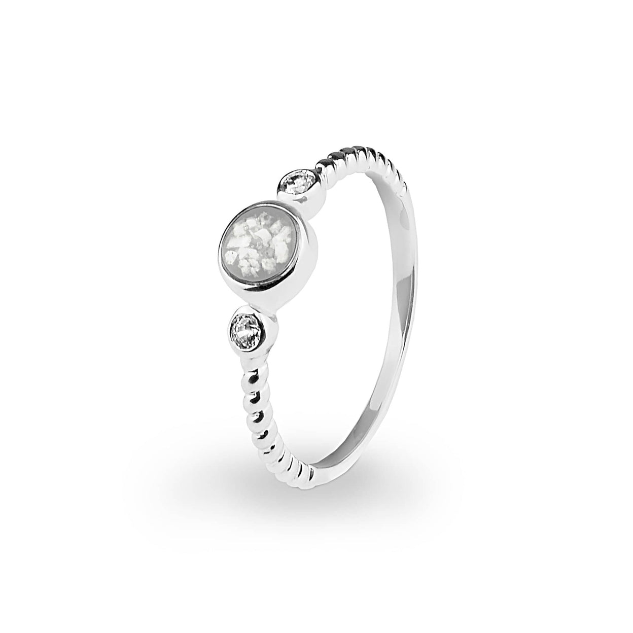 Load image into Gallery viewer, EverWith Ladies Peace Memorial Ashes Ring with Fine Crystals