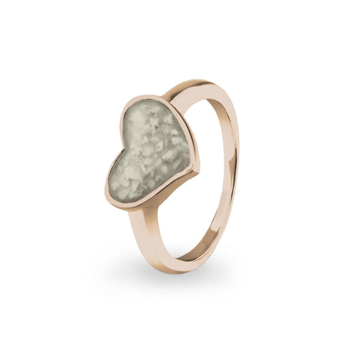 EverWith Ladies Oversized Heart Memorial Ashes Ring