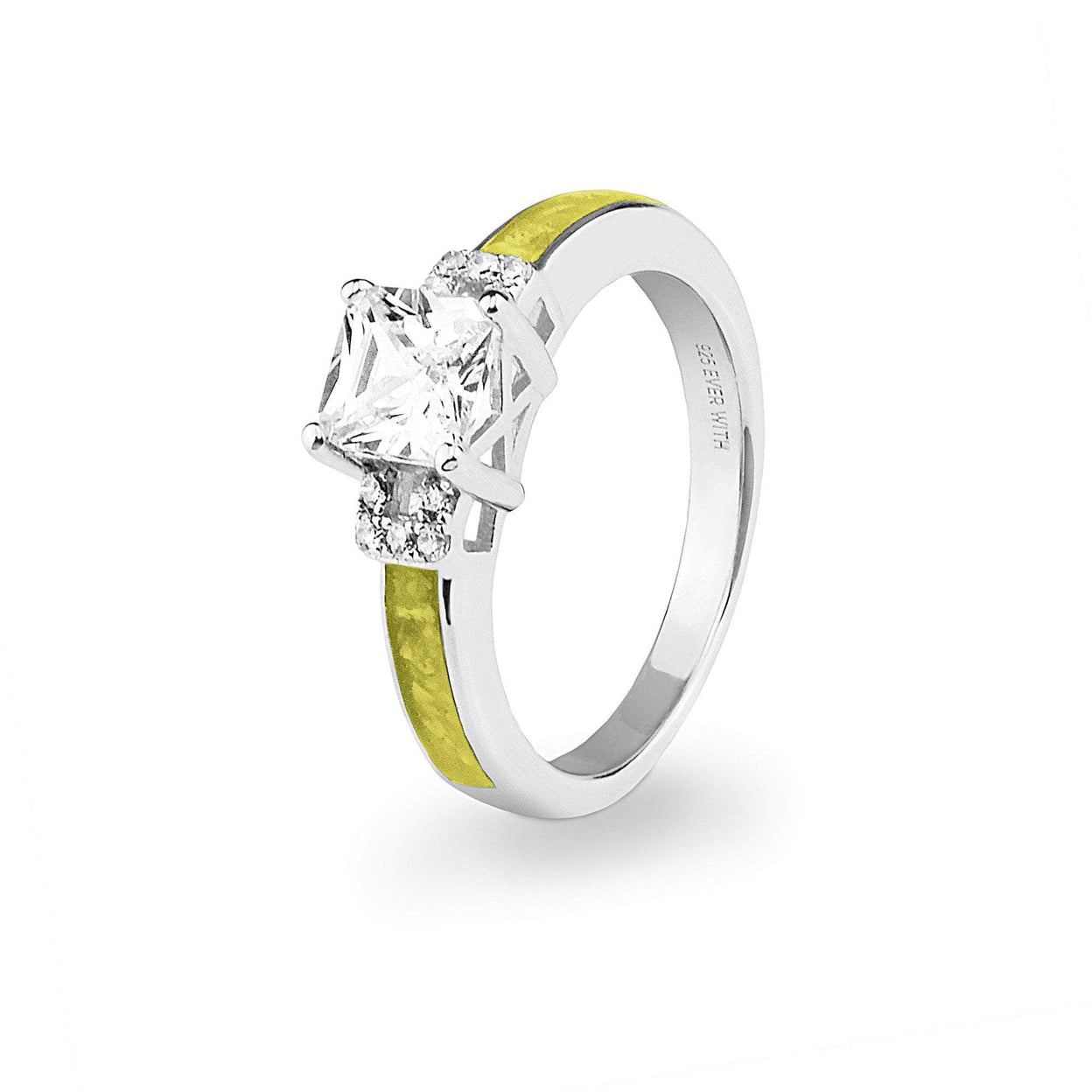 Load image into Gallery viewer, EverWith Ladies Honor Memorial Ashes Ring with Fine Crystals