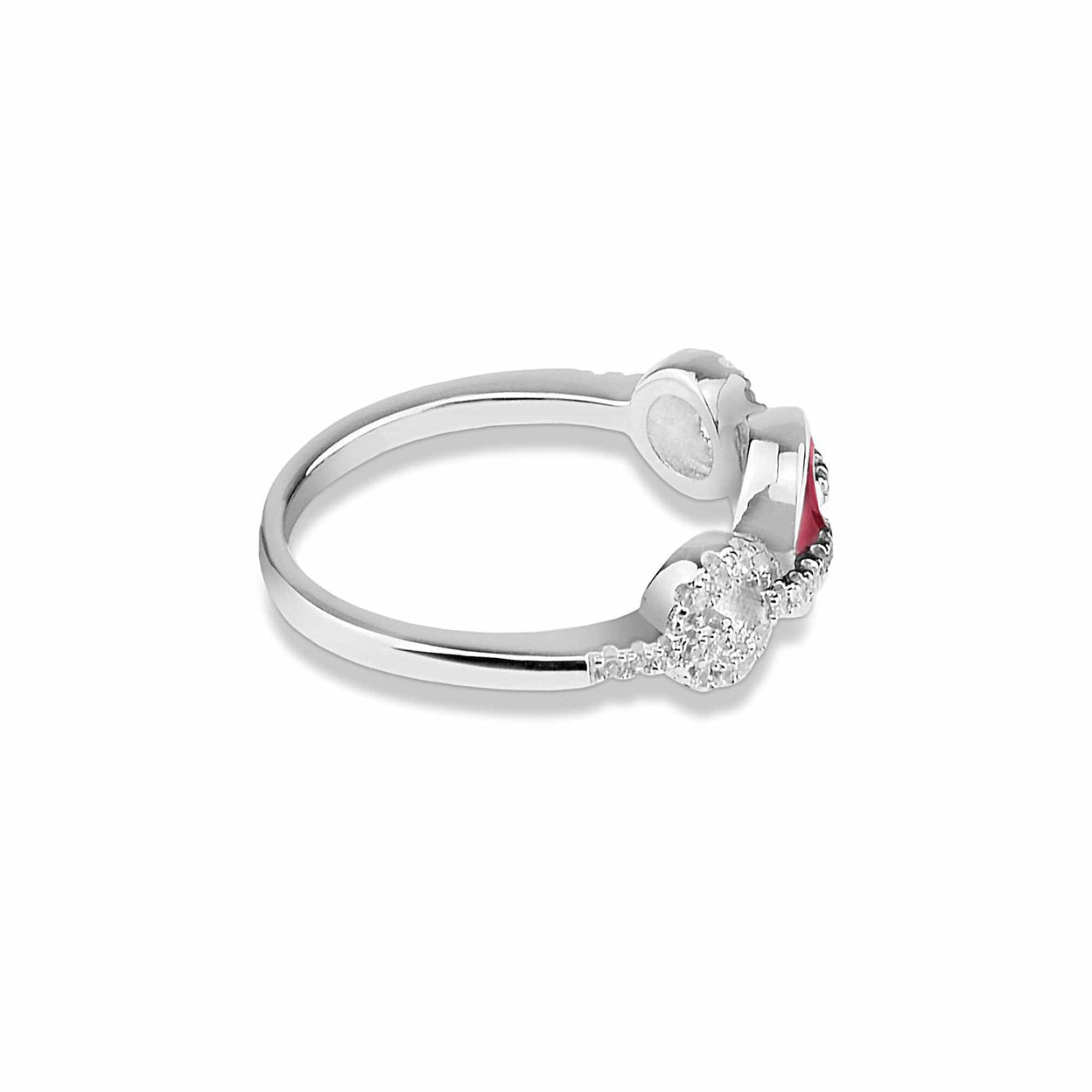 Load image into Gallery viewer, EverWith Ladies Tranquility Memorial Ashes Ring with Fine Crystals