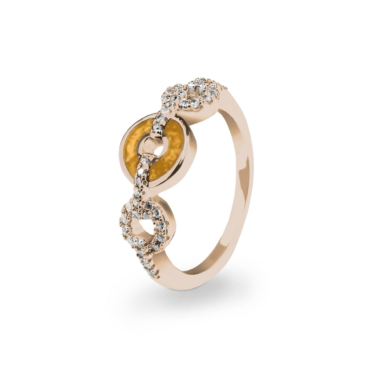 Load image into Gallery viewer, EverWith Ladies Tranquility Memorial Ashes Ring with Fine Crystals