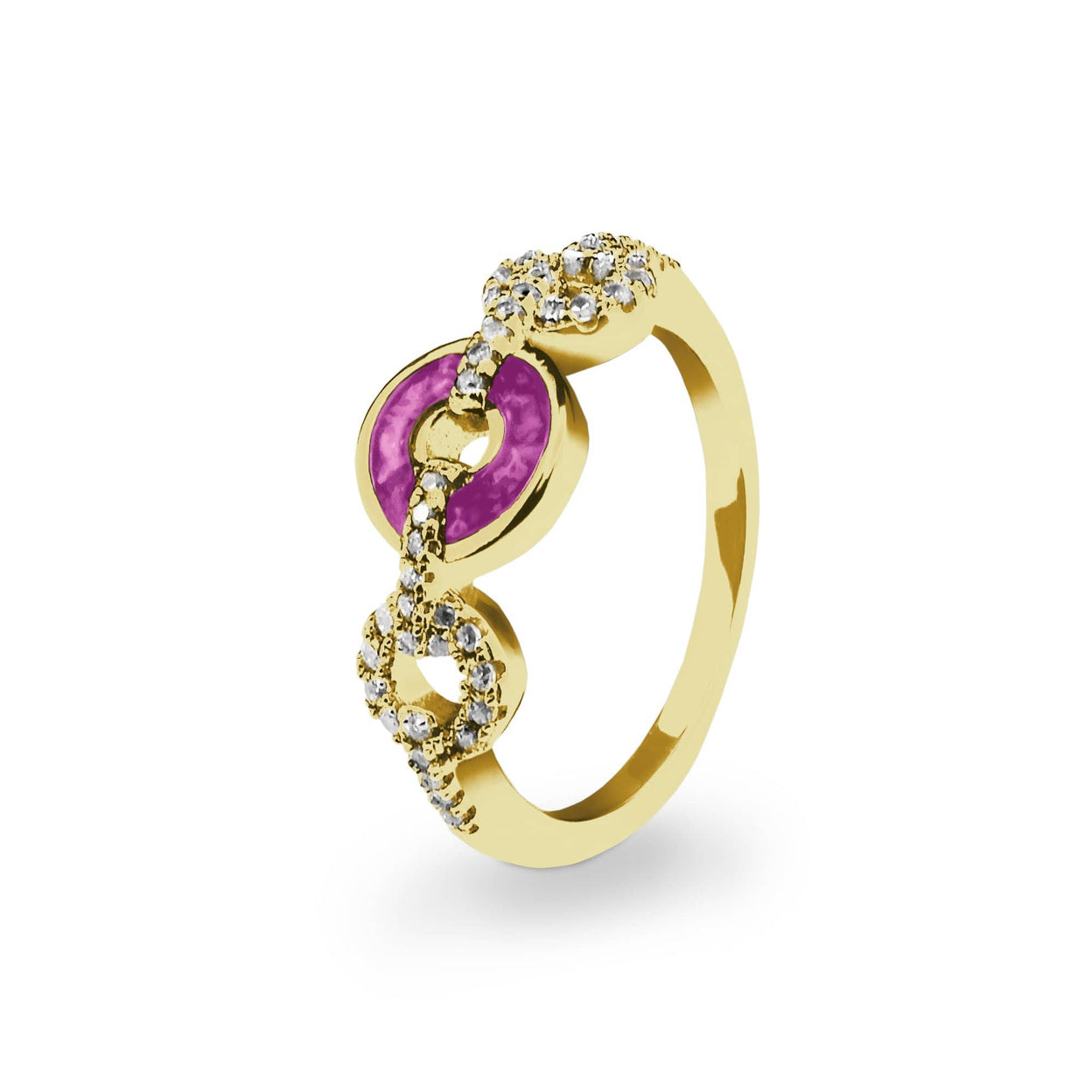 Load image into Gallery viewer, EverWith Ladies Tranquility Memorial Ashes Ring with Fine Crystals