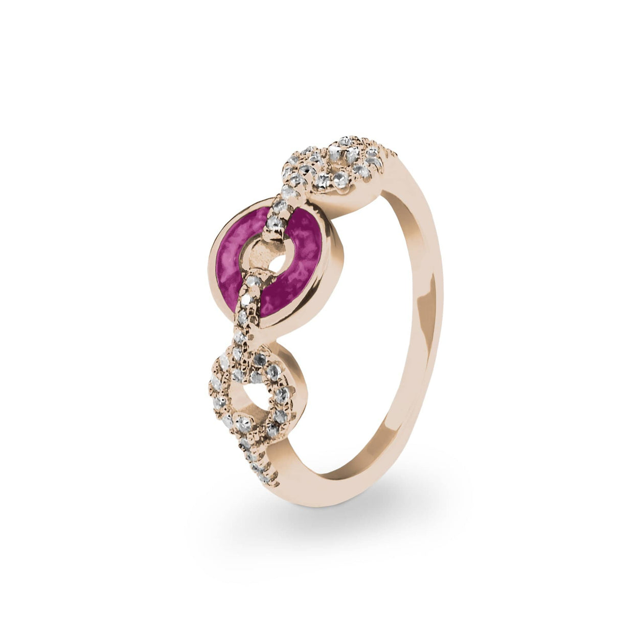 Load image into Gallery viewer, EverWith Ladies Tranquility Memorial Ashes Ring with Fine Crystals